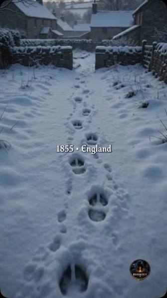 The mysterious footprints reportedly stretched for nearly 100 miles (160 km) across Devon, England, although the exact distance remains debated due to conflicting eyewitness accounts. Newspapers from 1855 documented the strange event,