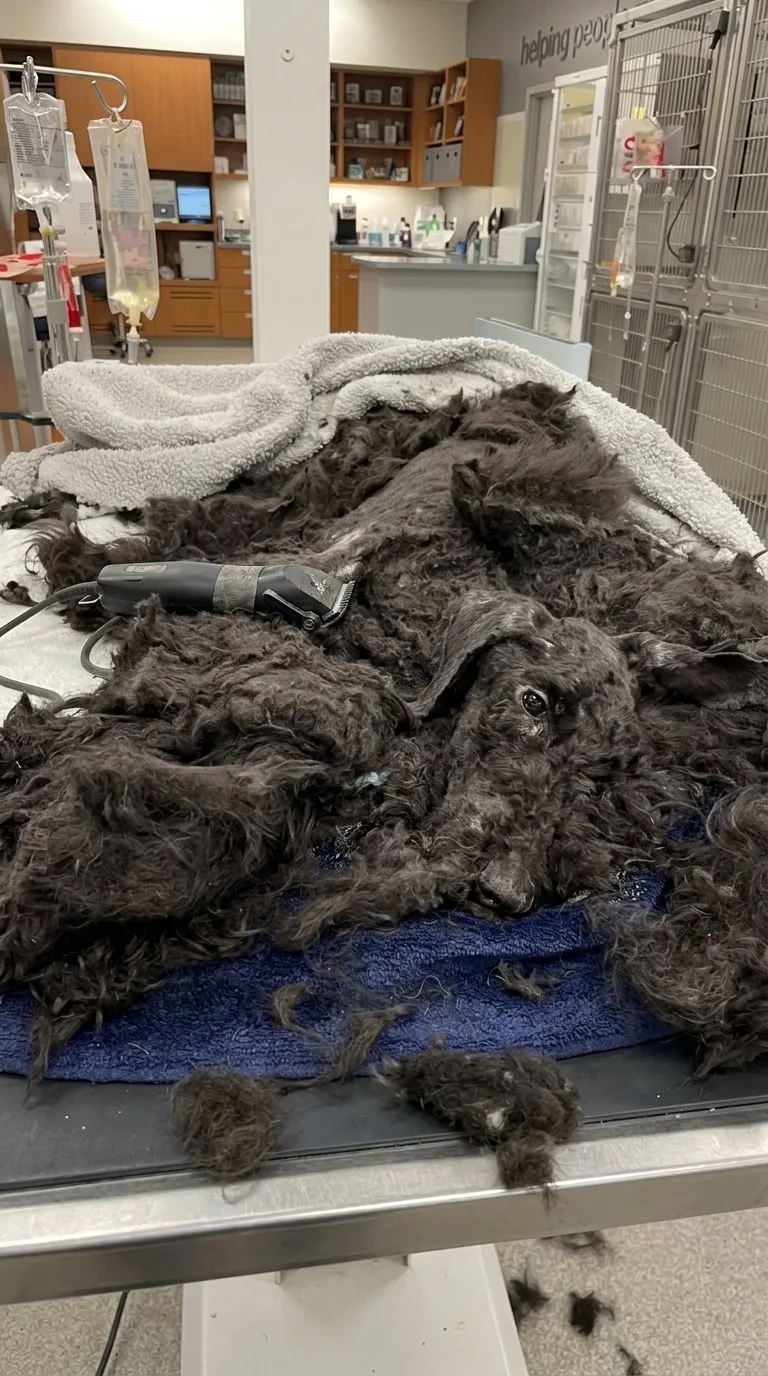 A Golden Doodle Was Left on a Clinic Table at Just 12 Pounds — Then a Rescue Team Got the Call