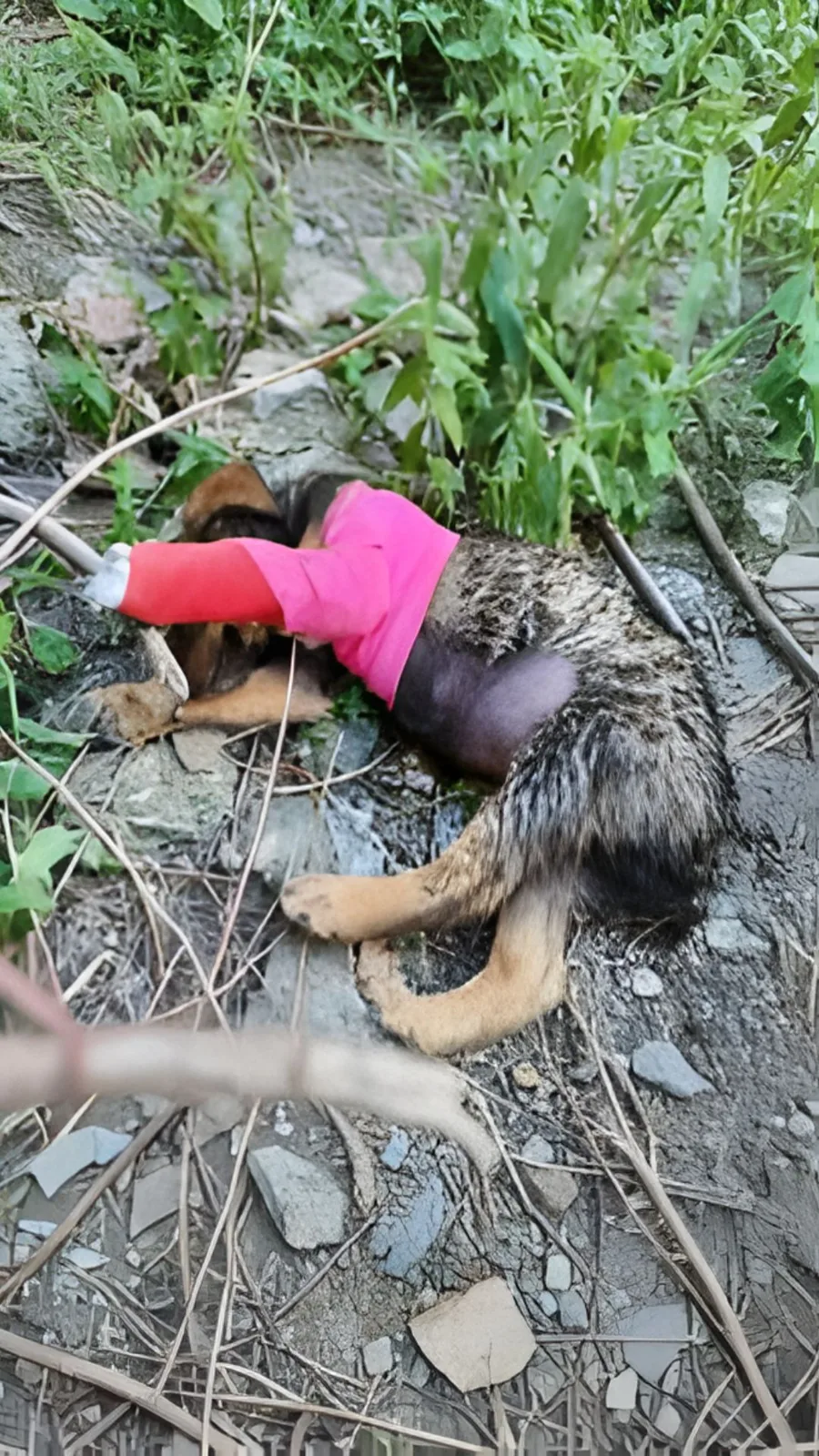 A Two-Month-Old Puppy Cried Alone at the Edge of the Woods — Then Rescuers Recognized Him