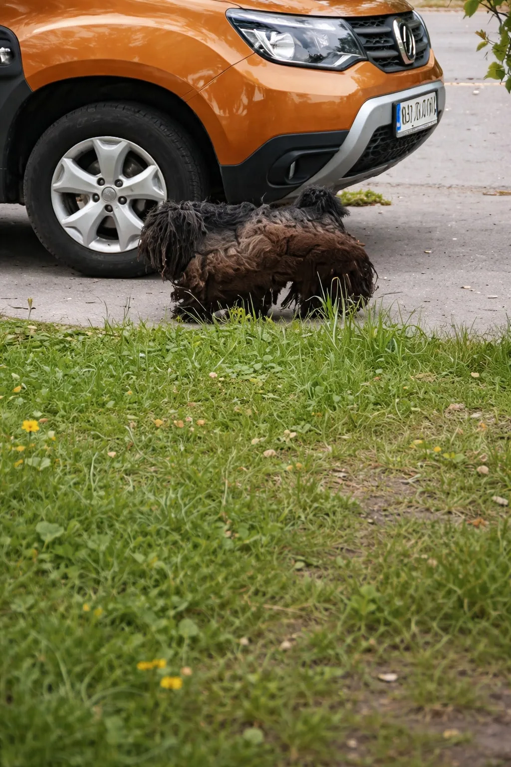 A Walking Tangle of Fur Appeared at a Gas Station — Then Rescuers Spent Two Hours Earning His Trust