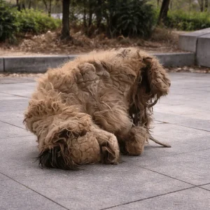 He Looked Like a Pile of Dirty Fabric Beside the Road — Then One Man Stopped to Look Closer